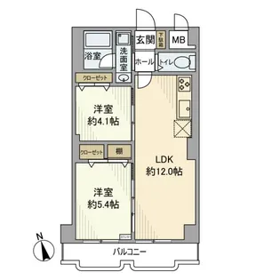 シャトレー町田ガーデン【4階】の間取り