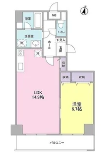 ソリッド大橋【10階】の間取り