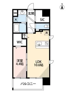 フェリーチェ古城公園【9階】の間取り