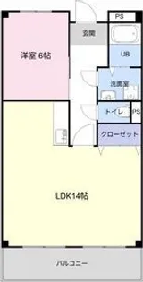 リンピア中道【2階】の間取り