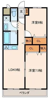 ベル・メゾン蔦【5階】の間取り