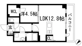 ガゼルノア宝塚武庫川【1階】の間取り