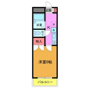 メゾンドワコー【2階】の間取り