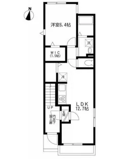 カーサ西大井【1階】の間取り