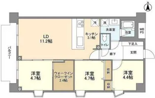 FULL HOUSE GAKUGEI DAIGAKU【2階】の間取り