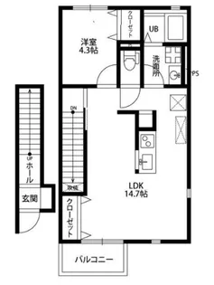 デュラカーサあかね台【2階】の間取り