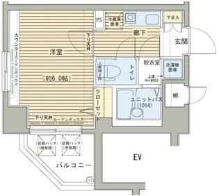 メインステージ日本橋馬喰町駅前【12階】の間取り