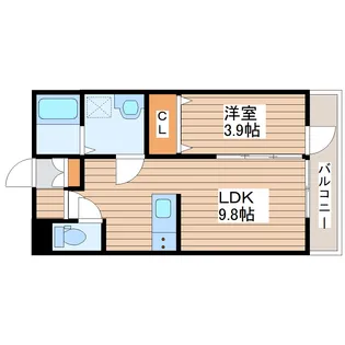アルカンシエルC【1階】の間取り
