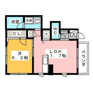 Y’sヒルメゾンII【1階】の間取り