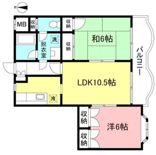 サツキレジデンス【2階】の間取り