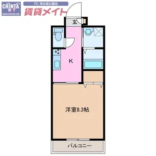 レジデンス利平治【1階】の間取り