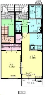 ラ ヴィエルジュ【1階】の間取り