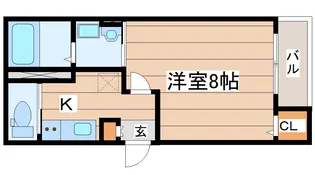 (仮)桜ケ丘アパート【2階】の間取り