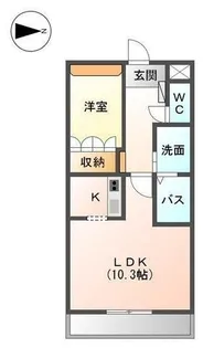 ブルーム千歳【1階】の間取り