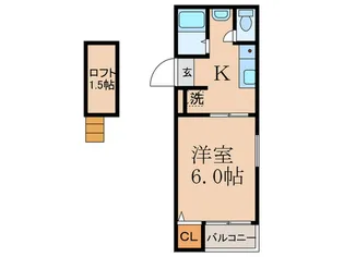ウッドノースハイツ【2階】の間取り