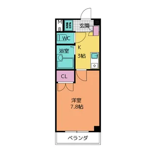 フェリークジュール【5階】の間取り