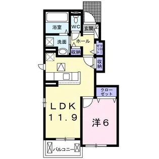 Avance【1階】の間取り