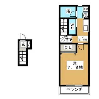 ワイズコート2【2階】の間取り