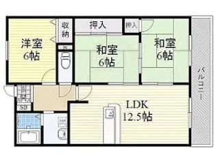 プリムール【7階】の間取り