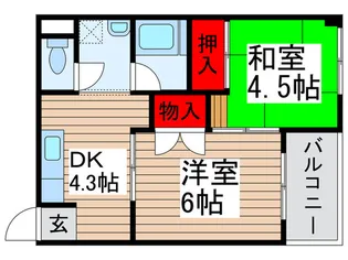 秋谷ビル【4階】の間取り