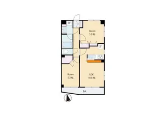 ライオンズマンション西荻窪シティ【2階】の間取り