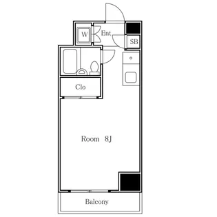 カーサ第二渋谷【4階】の間取り