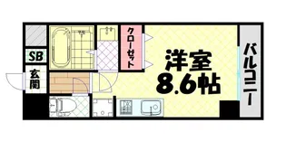 リフレス天王寺国分町【2階】の間取り