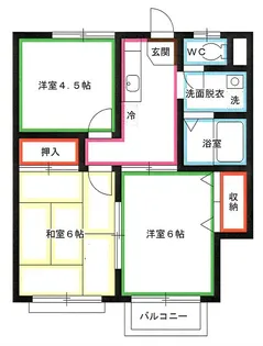 ベルヴィラージュ【2階】の間取り