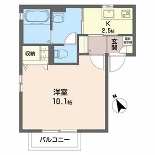 パストラル城西【1階】の間取り