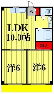 ウィッシュ松戸【1階】の間取り