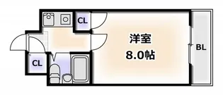 クリスタ天王寺【7階】の間取り