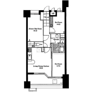 ラナイタウンルネッサンスグランドハイライズ【6階】の間取り