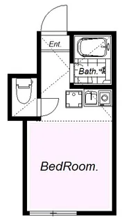 ユナイト本牧ファビアーナ【1階】の間取り