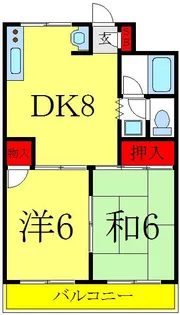 サン・セイワ若木【1階】の間取り