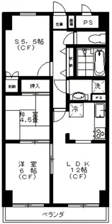 ロイヤルシラコ【5階】の間取り