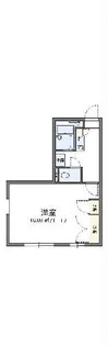 レオパレス田子の浜【1階】の間取り