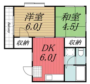 ハイツプロスパー【2階】の間取り