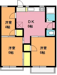 プリンスハイツ【2階】の間取り