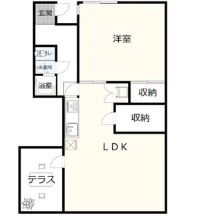 プランドール目黒【1階】の間取り