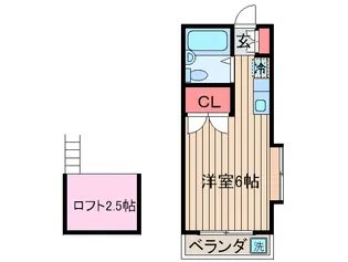 サンライズハウス【2階】の間取り
