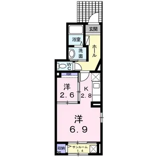 グレイス フォルテ【1階】の間取り