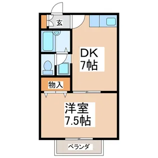 ハイツアイランド【1階】の間取り