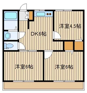 第1田中マンション【1階】の間取り