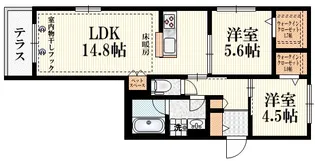 エルズプラス高円寺南【1階】の間取り