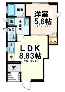 GRADO白山【1階】の間取り