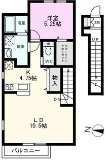 コンシアンス北越谷【2階】の間取り