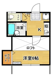 パレス安積III【1階】の間取り