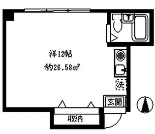 英和ビル鷺宮【2階】の間取り