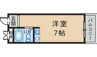 フロントリバー豊中【4階】の間取り