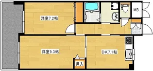 スマートウィード【6階】の間取り